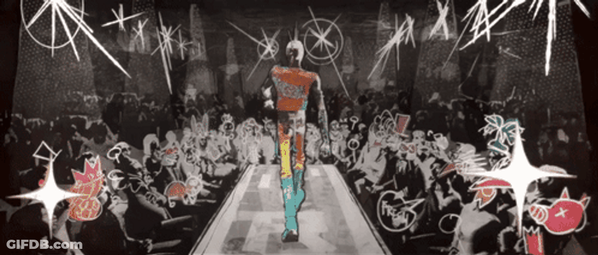 Spider Punk Runway Model GIF