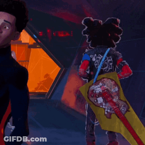 Spider Punk Walking Outside GIF