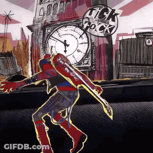 Spider Punk Zoom And Freeze GIF