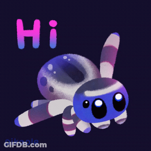 Spider Saying Hi GIF