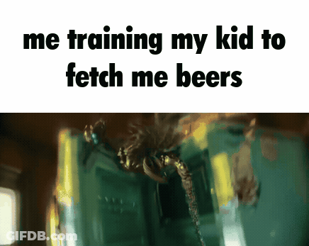 Spider Training My Kid To Fetch Me Beers GIF