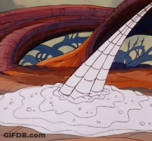 Spider Web Coming Out Of Hole In Ground GIF