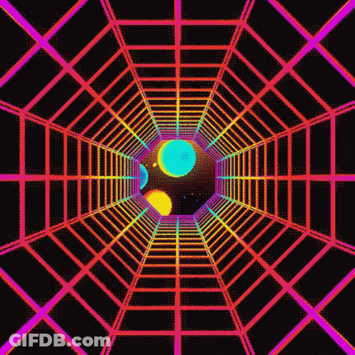 Spider Web With Circle GIF