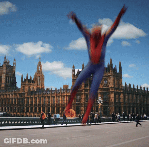 Spiderman Dance Ruffles Palace Background GIF