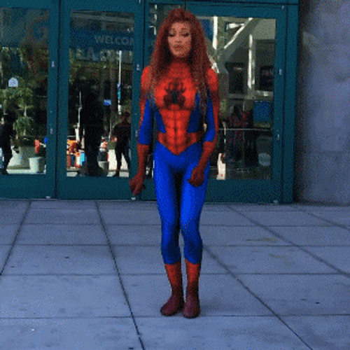 Spiderman Dancing Briana Decoster Cosplay GIF
