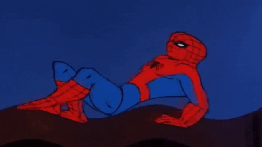 Spiderman Dancing Crab Walk GIF