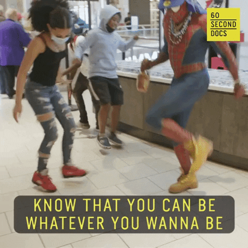 Spiderman Dancing Street Style GIF
