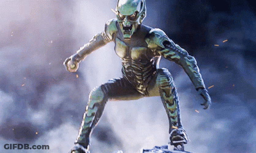 Spiderman Green Goblin GIF