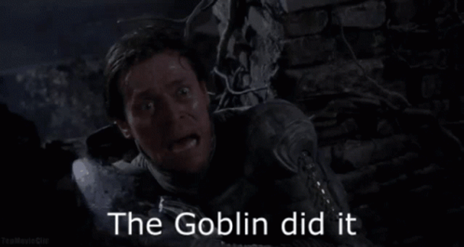 Spiderman Green Goblin Willem Dafoe Is Innocent GIF