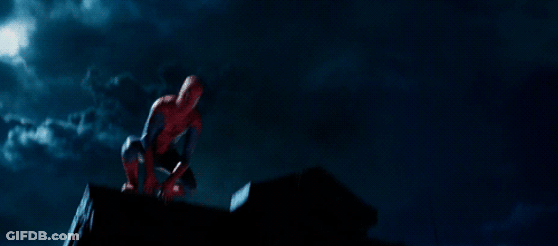Spiderman Home Coming Leap GIF