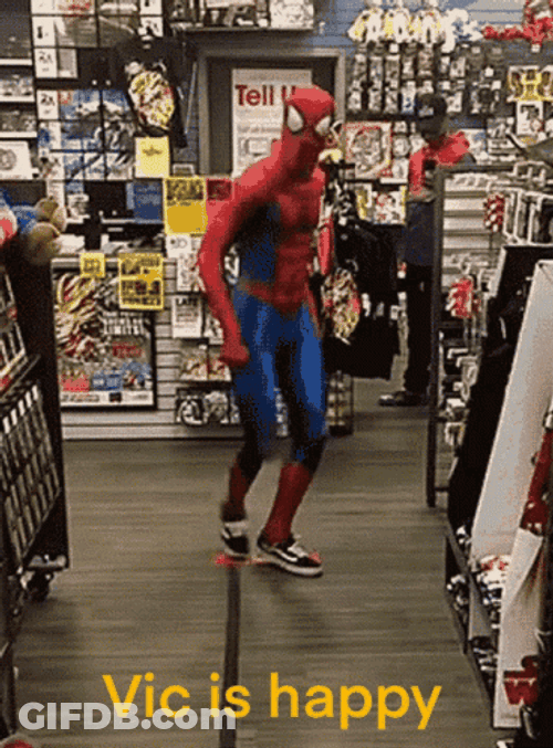 Spiderman Hyper Active Dance GIF