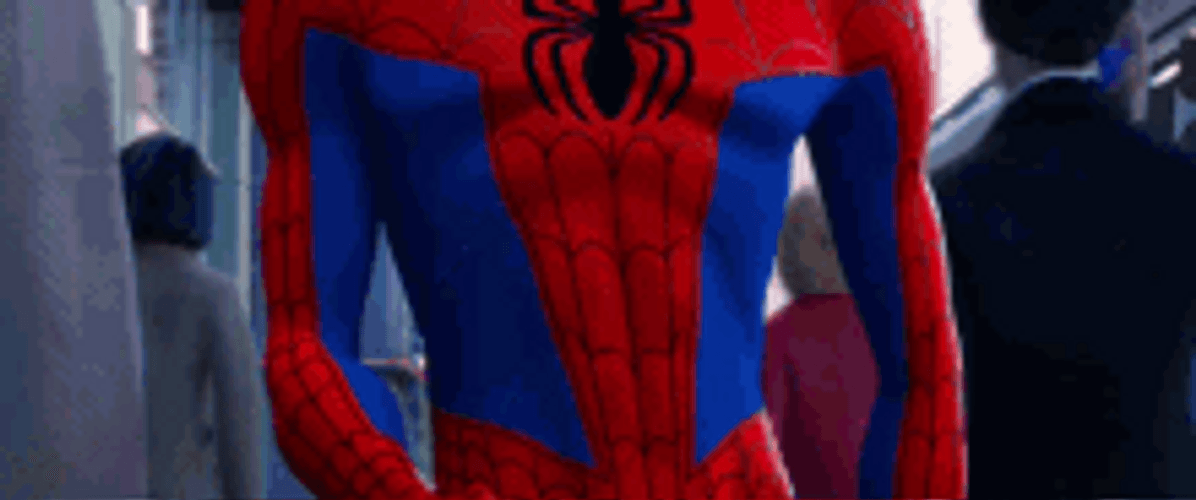 Spiderman Random Dancing Finger Guns GIF