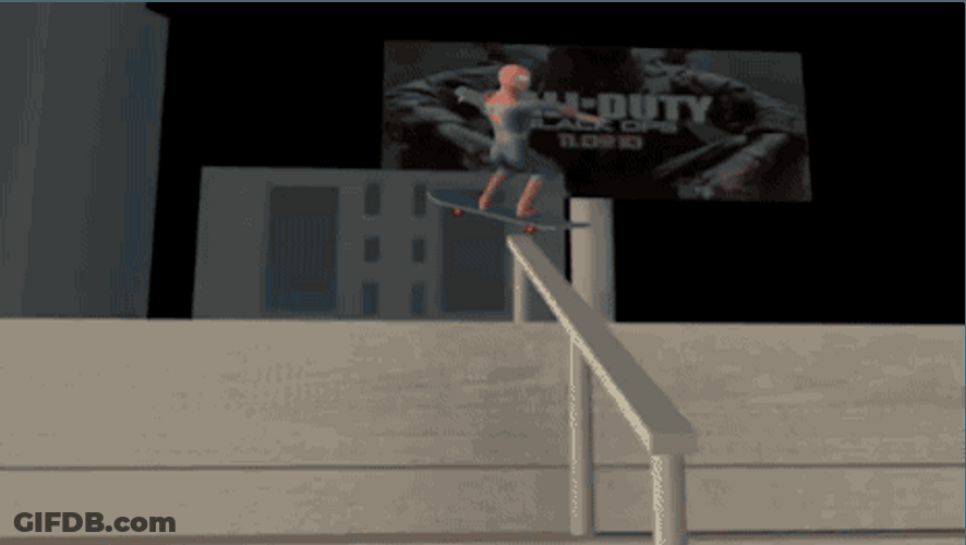 Spiderman Skating Nod Approval GIF