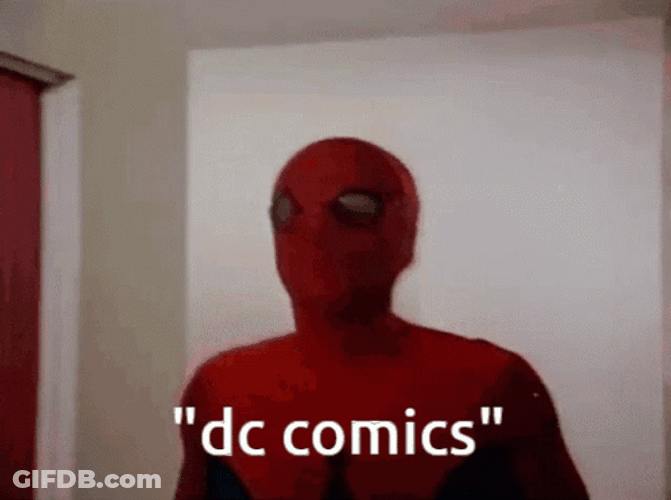 Spiderman Walling DC Comics Meme GIF