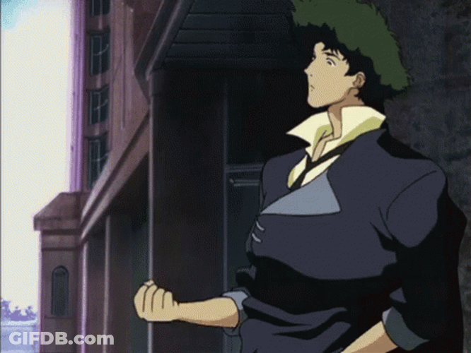 Spike Spiegel Coin Flip GIF
