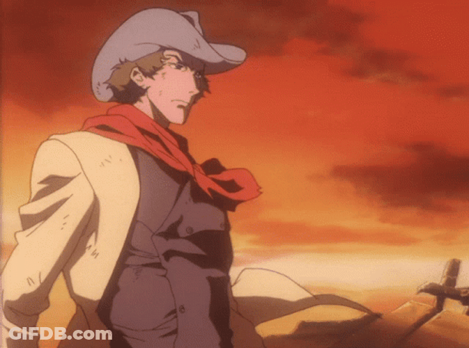 Spike Spiegel Talking To Andy Von De Oniyate GIF