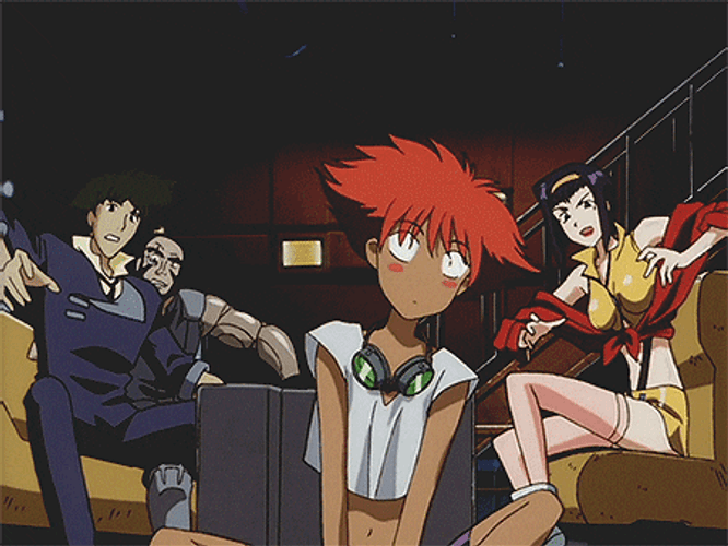 Spike Spiegel With Faye Jet Black Edward Wong GIF