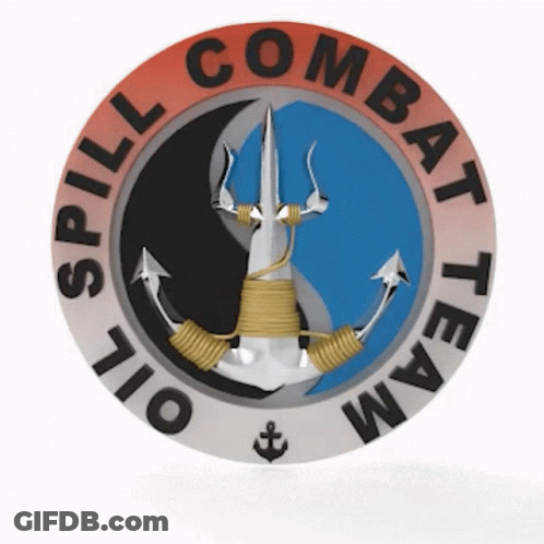 Spill Combat Team Logo Anchor And Arrows GIF