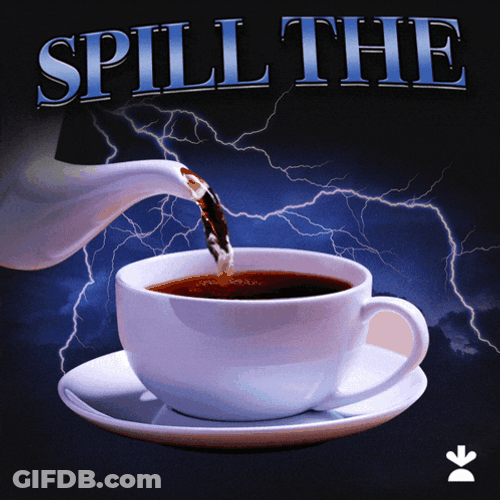 Spill The Tea Text Animation GIF