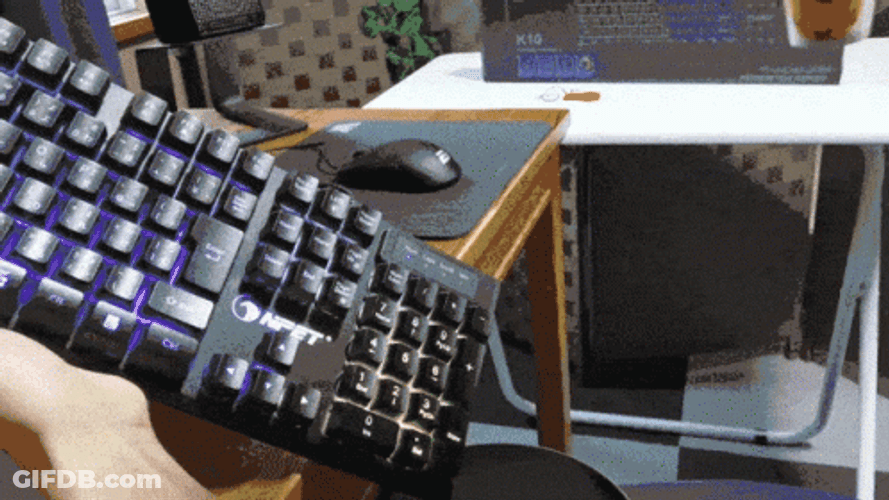 Spilling Water On Keyboard GIF