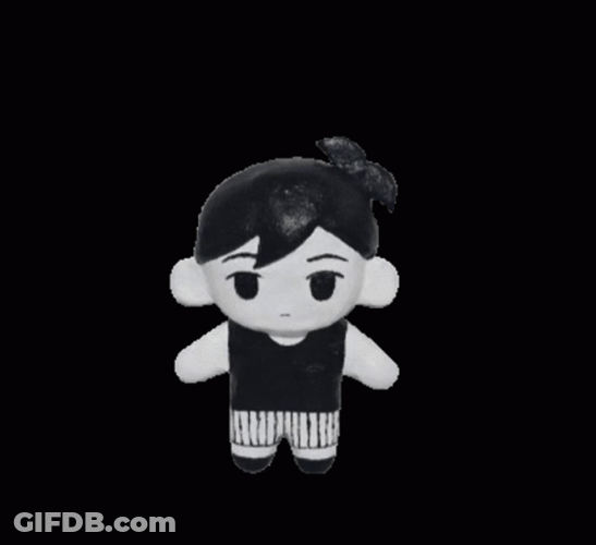 Spin Omori Figure Toy Twirl 360 View GIF