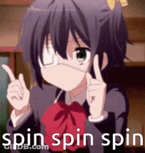 Spin Spin Spin Rikka Takanashi GIF