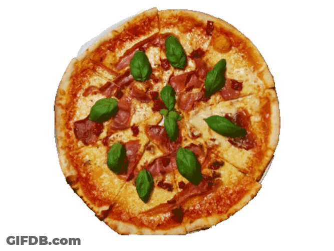 Spinach On A Spinning Pizza GIF