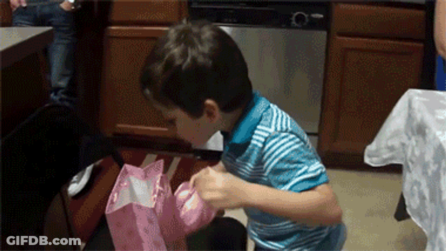 Spinning Banana Present For A Kid GIF