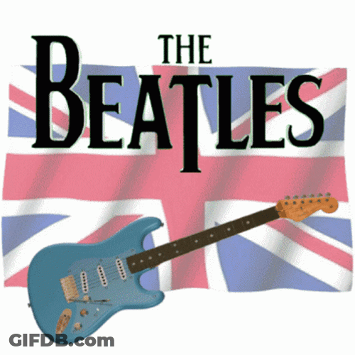 Spinning Beatles Logo Graphics Design GIF