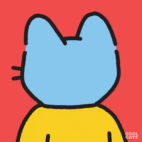 Spinning Blue Cat Shocked Reaction GIF