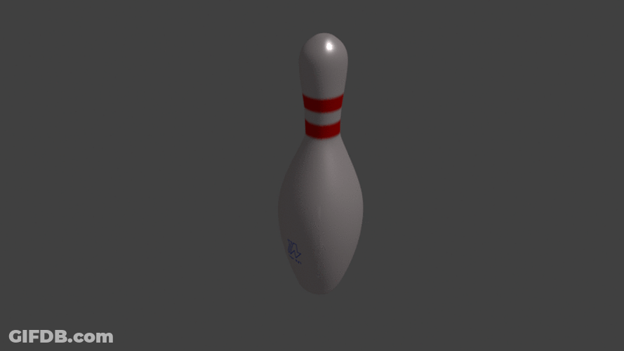 Spinning Bowling Pin GIF