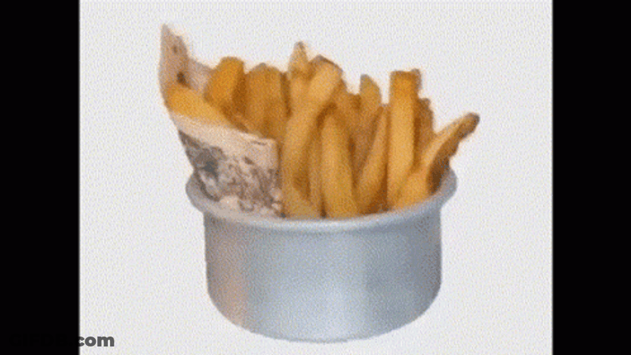 Spinning Chip Stainless Steel Bowl GIF