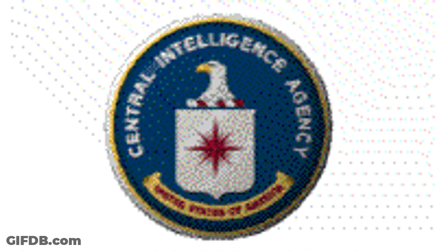 Spinning Cia Logo Design GIF