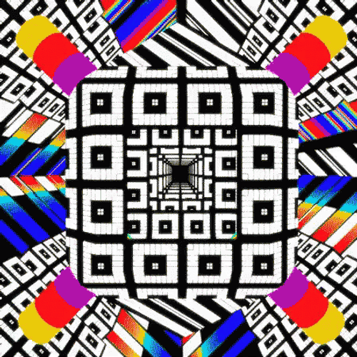 Spinning Colorful Optical Illusion GIF