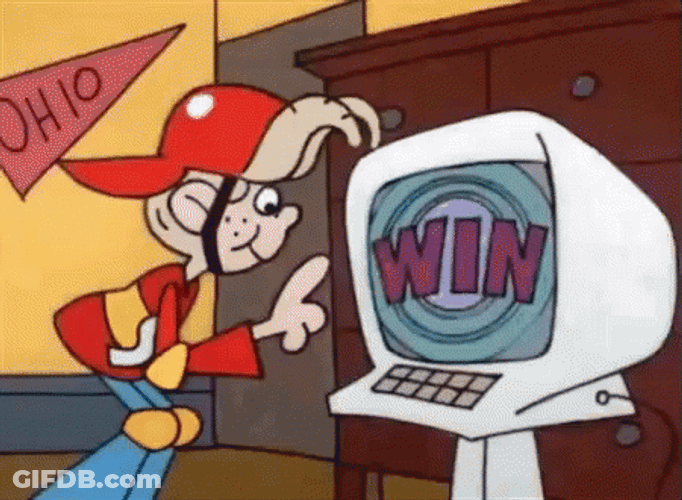 Spinning Computer Screen Chip Animation GIF