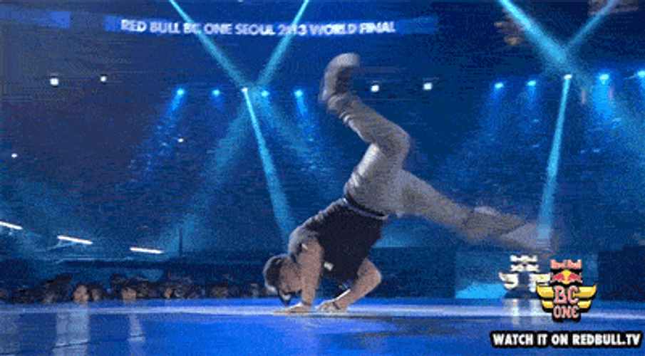 Spinning Contestant For Breaking Dance Competition GIF
