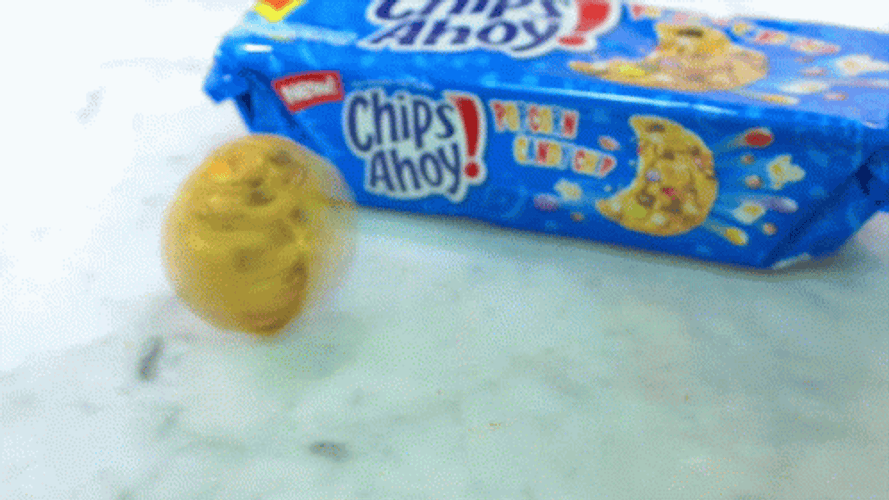 Spinning Cooki Chip Piece Of Chips Ahoy GIF