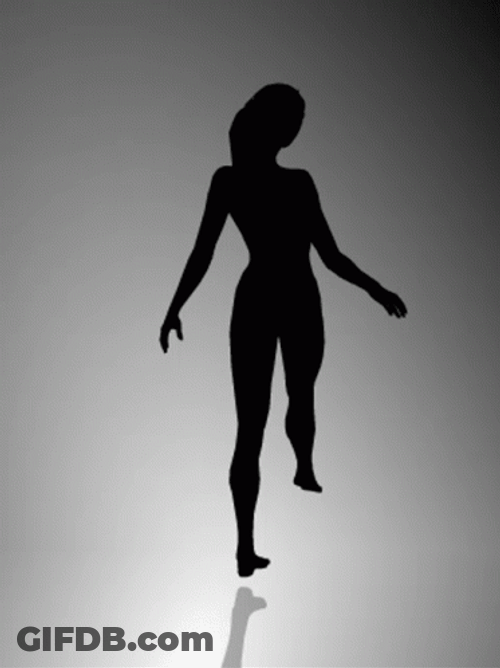 Spinning Dancer Optical Illusion GIF