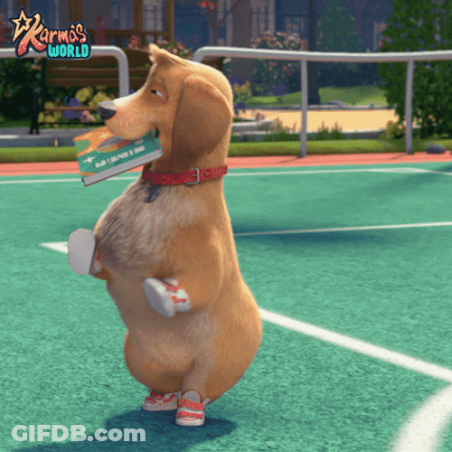 Spinning Dog Major From Karmas World GIF