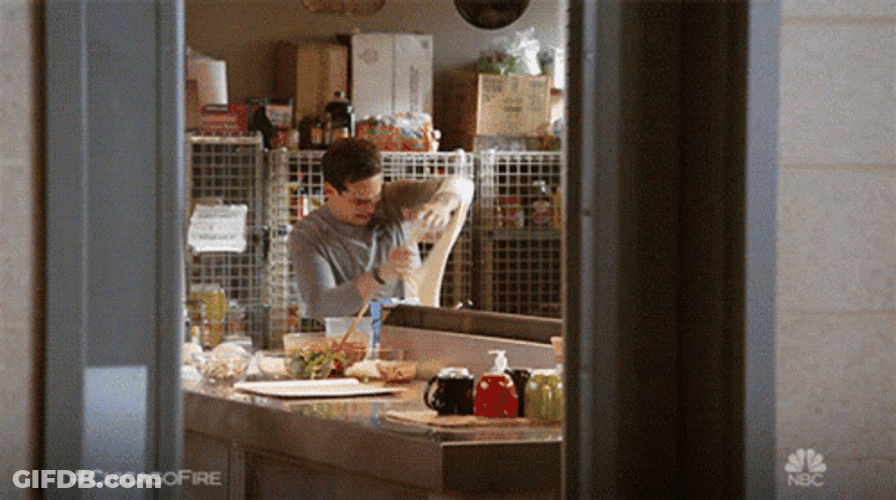 Spinning Dough Pizza In The Making GIF