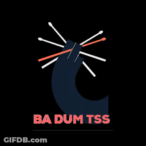 Spinning Drumsticks Ba Dum Tss GIF