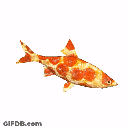 Spinning Fish Pizza GIF