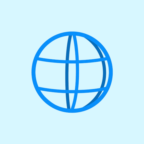 Spinning Globe Meridians Emoji GIF