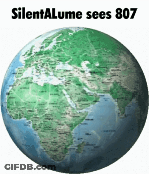 Spinning Globe World Map GIF