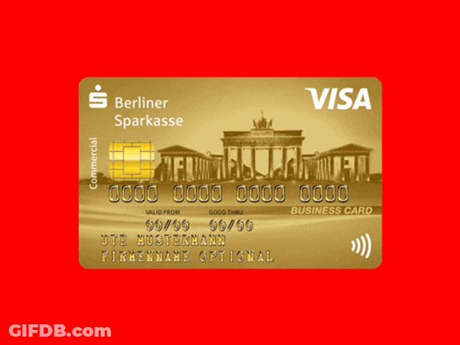 Spinning Gold Valid Visa GIF
