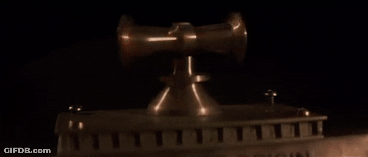 Spinning Green And Red Light Alarm GIF