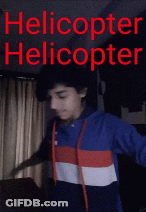 Spinning Guy Helicopter Helicopter Meme GIF