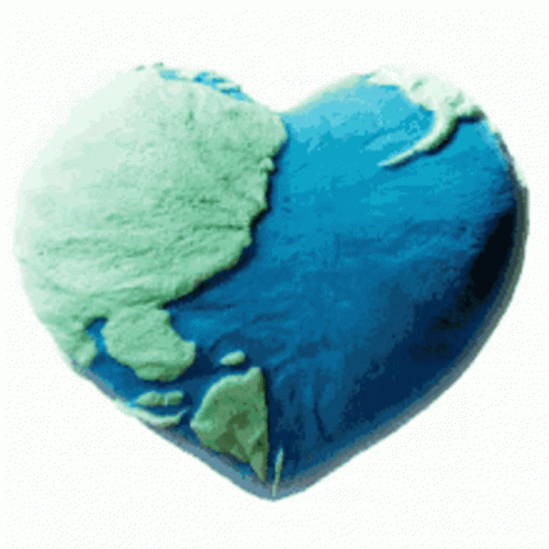 Spinning Heart World GIF