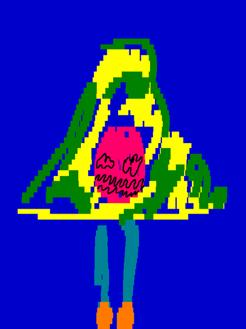 Spinning Human Corn Chip GIF