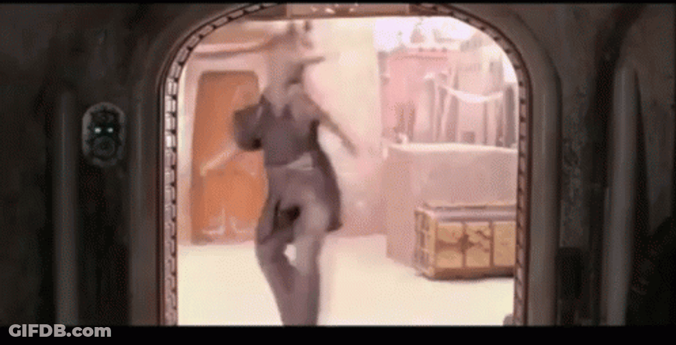 Spinning Jar Jar Binks GIF